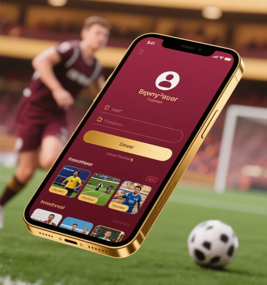 手机版注册入口与赛事浏览体验示意图