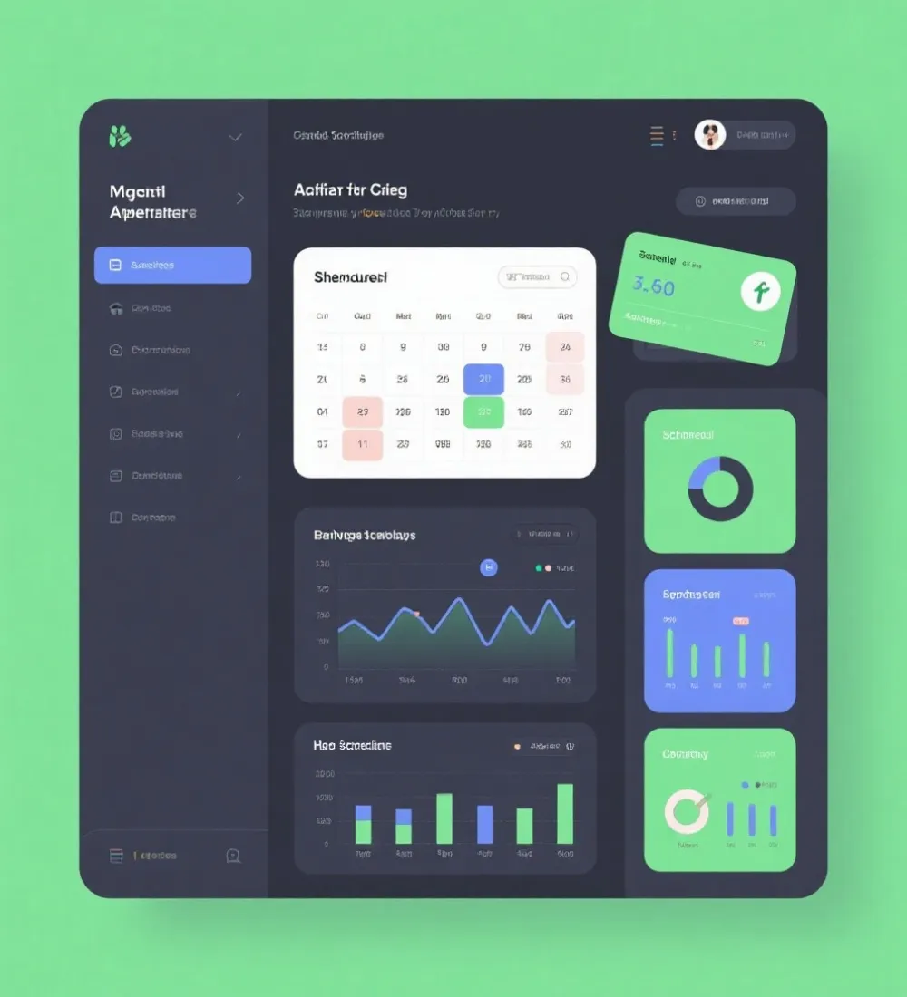移动端功能展示示意图